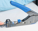 360° Compression Tool - RG59 and RG6 Connectors - Compression tool in use - Primus Cable