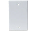 Universal Wall Plates, - 1, 2, 3, 4, and 6 Ports - Almond, Ivory, White