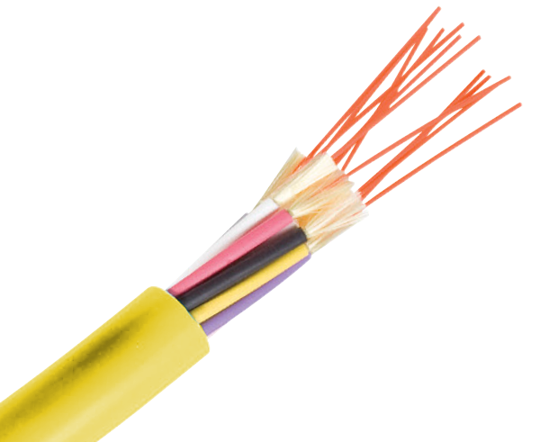Preterminated Tactical Fiber Cable Assembly, 6F, Multimode OM3, SC