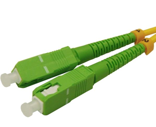 Cable de fibra óptica SC APC/ SC UPC, de 2 m, para acom